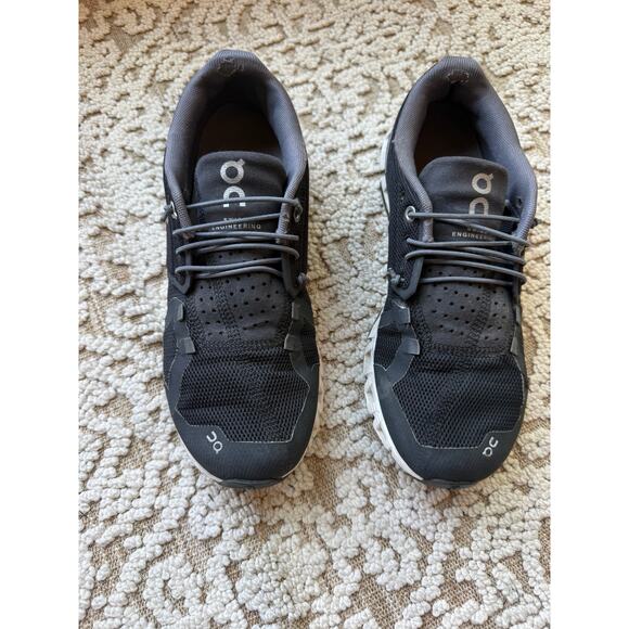 On Cloud Shoes - ON Cloud Black Sneakers Running Shoes Womens 8